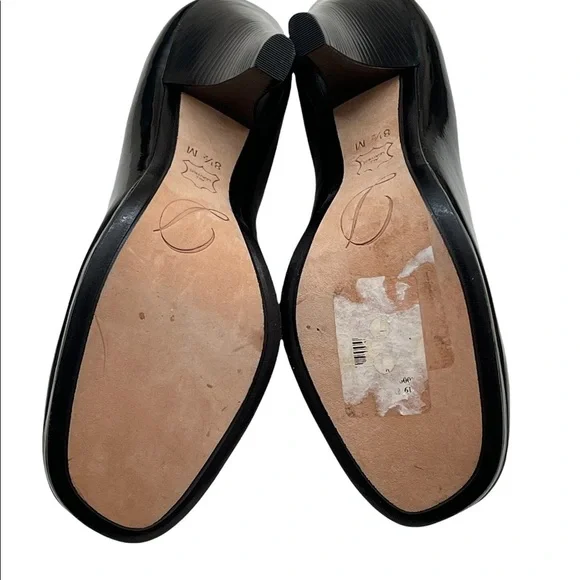 DELMAN black patent leather Bonnie heels size 8.5M - Picture 10 of 10